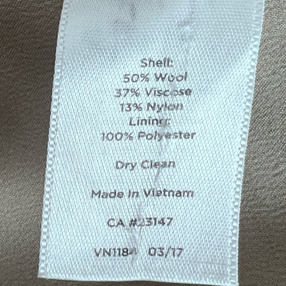 Talbots Wool Blend, Woven in Italy, Flat Front, Slightly Higher Waist, Slacks 10 - Picture 9 of 9